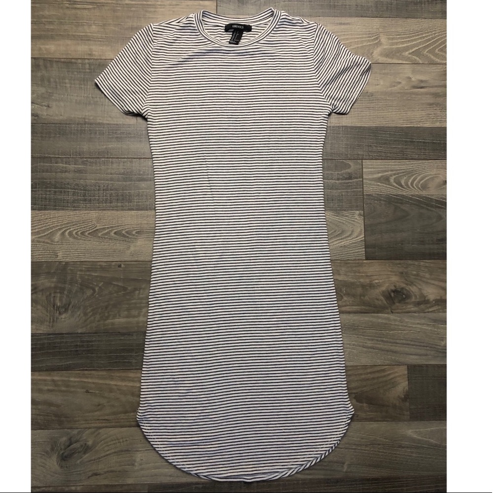 Forever 21, small, stripped dolphin hem mini dress